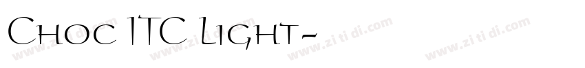 Choc ITC Light字体转换